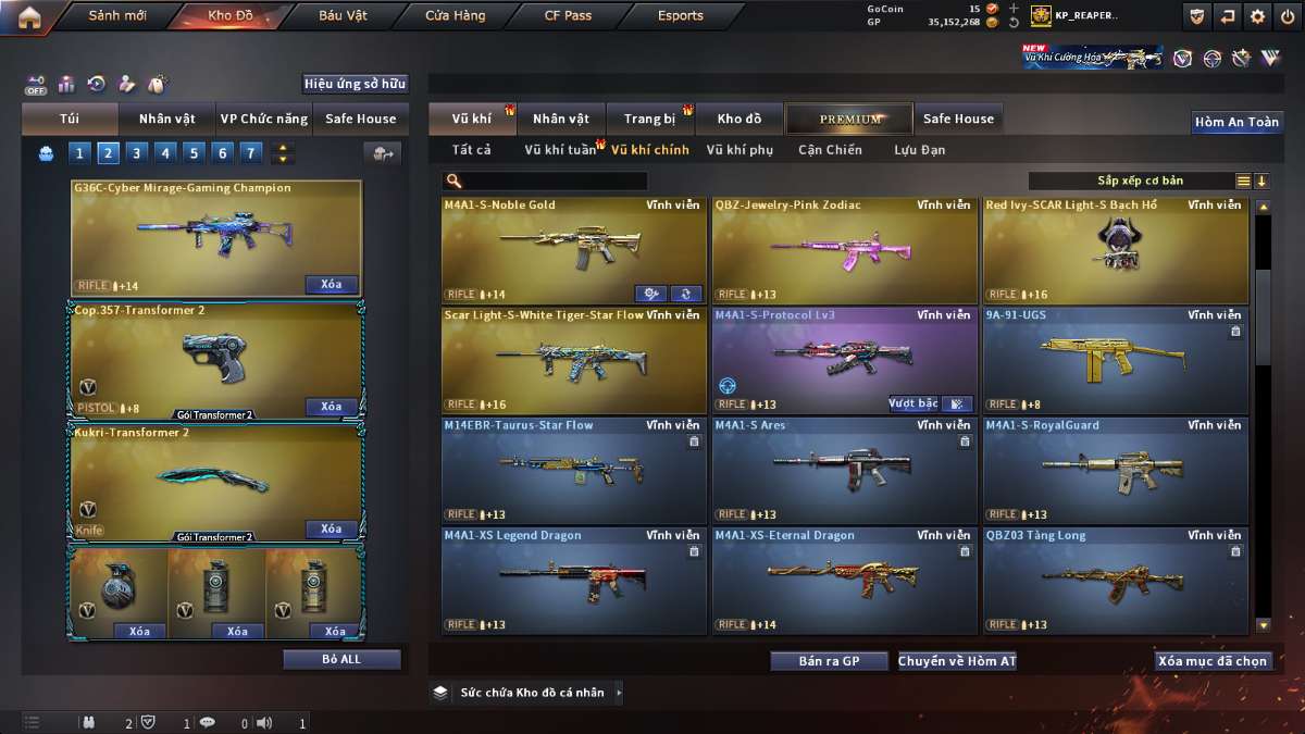 shop acc cf uy tin gia re